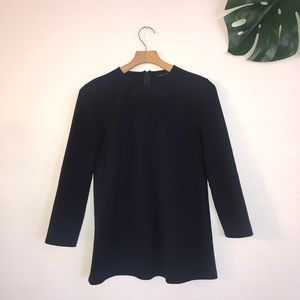 Zara Woman Dress, Navy Blue, Long Sleeve